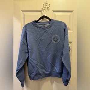 American Eagle Outfitters Blue Crewneck Sweatshirt with Chest Logo